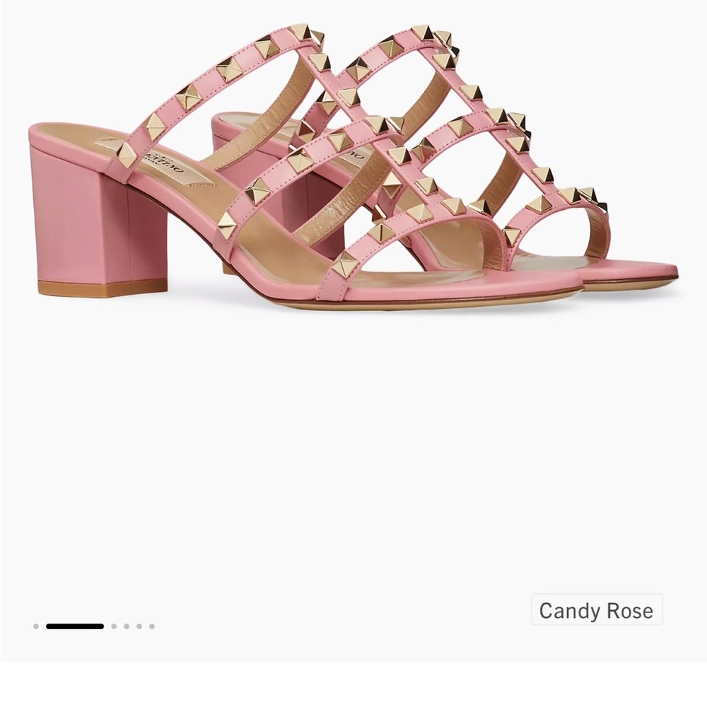 Valentino Rockstud Sandals in Candy rose 9.5 - Picture 9 of 10